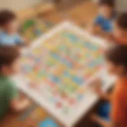 Children engaged in a lively multiplication game