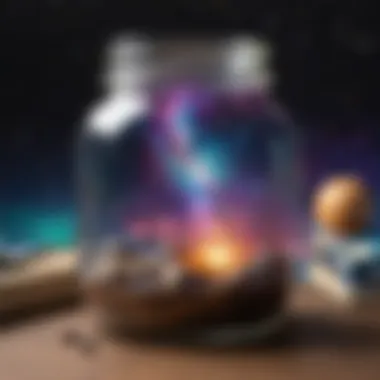 Captivating Galaxy Display Galaxy in a Jar Craft