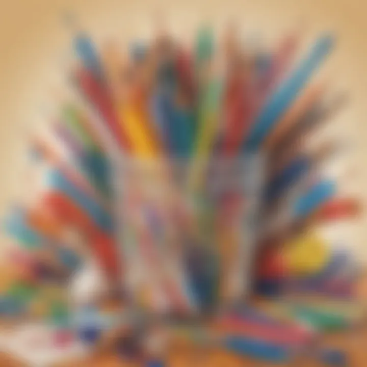 Creative art supplies and craft materials for kids