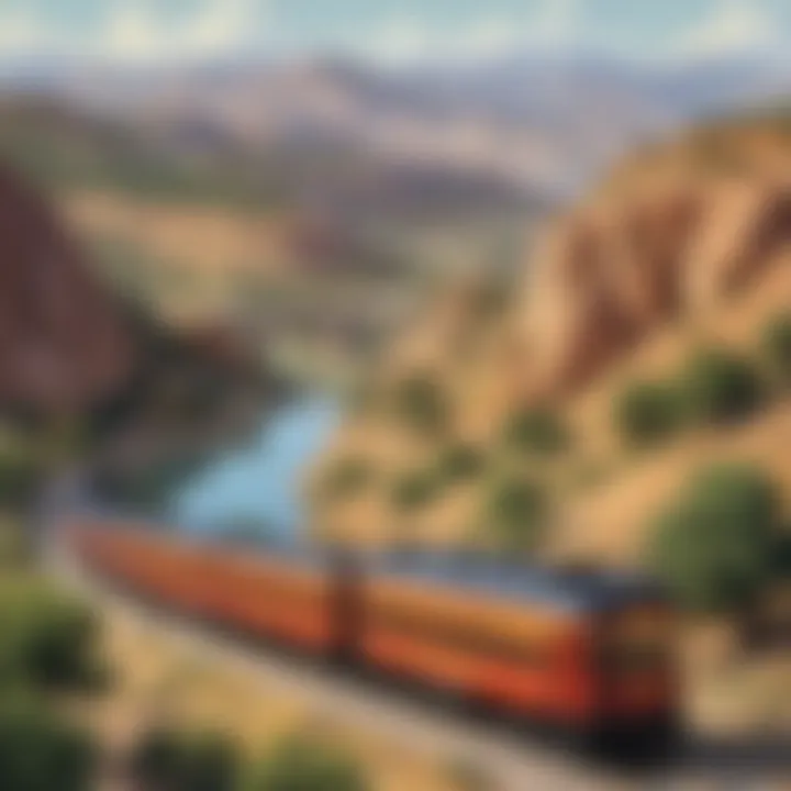 Scenic views from Grapevine Vintage Railroad