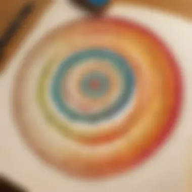 Gratitude Spiral for Cultivation Spiral of gratitude symbolizing the cultivation of thankfulness in a happy journal