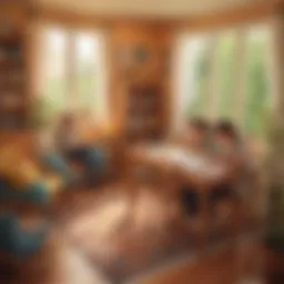 A cozy and inviting homeschooling environment