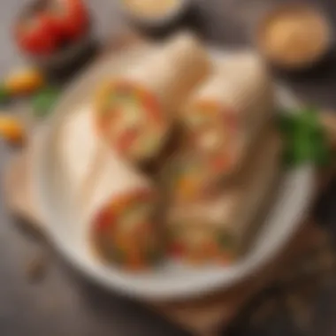 Delicious Whole Grain Wraps for Kids Whole grain wraps filled with fresh ingredients