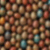 An array of vibrantly decorated eggs showcasing various techniques.