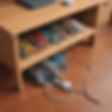 Under Desk Cord Organization