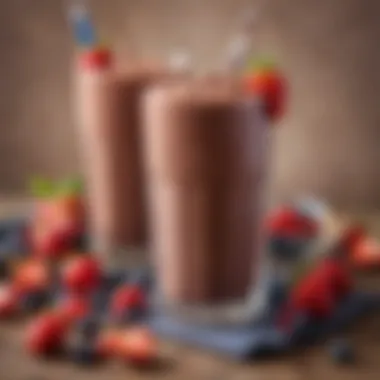 Choco-Berry Blast antioxidant smoothie