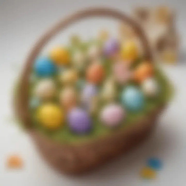 An interactive Easter basket featuring puzzles and games