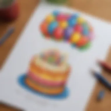 Customized Illustration Birthday Card A personalized birthday card with a custom illustration and heartfelt message.