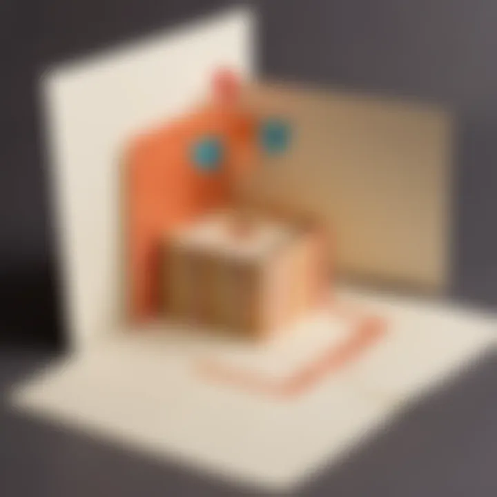A pop-up birthday card revealing a delightful surprise inside.