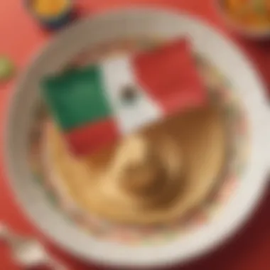 Innovative Cinco de Mayo paper plate Mexican flag artwork