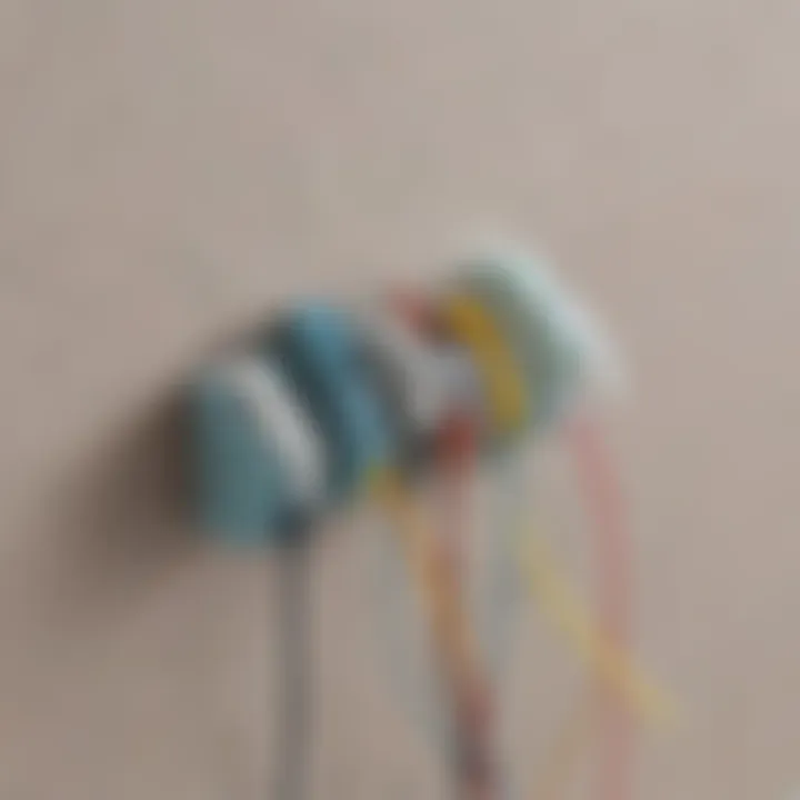 Innovative cord organization with geometric wire holders