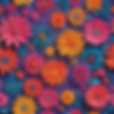Vibrant Paper Craft Creations Colorful paper crafts showcasing creativity