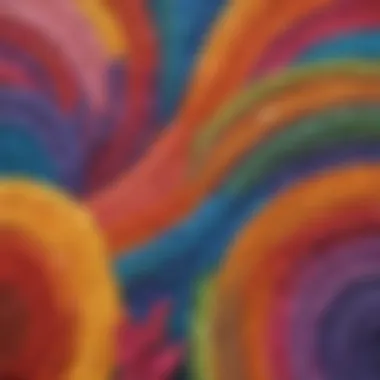 Exploring Colors and Textures Interactive art project with vibrant colors and textures
