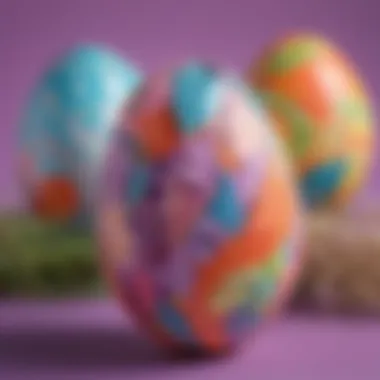 Creative Easter Egg Decorations Colorful paper Easter egg decorations