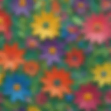 Vibrant Recycled Material Flowers Brightly colored flower crafts made from recycled materials