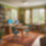 Creative learning space for homeschooling