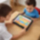 Innovative kindergarten sight words game on tablet