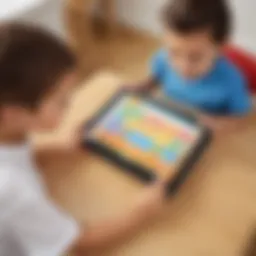 Innovative kindergarten sight words game on tablet