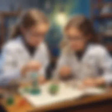 Exploring Science Concepts Children exploring science experiments with enthusiasm and curiosity.