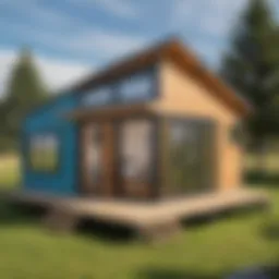 Innovative modular tiny house design on Amazon