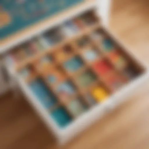 Innovative play mat storage solution with hidden compartment