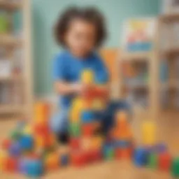 Innovative Pre-K Activity with Colorful Blocks