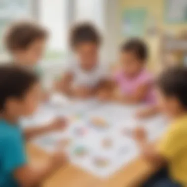Collaborative Learning in Action Group activity with children using worksheets