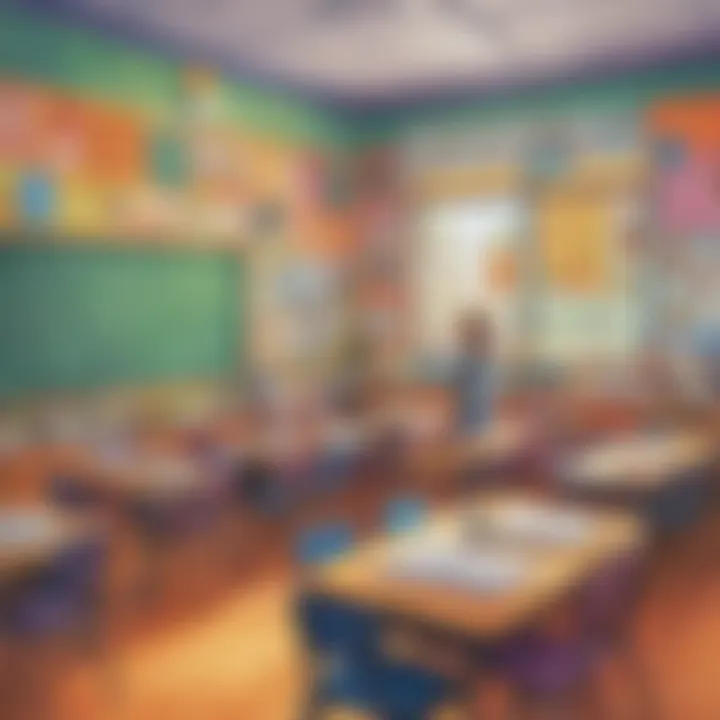 A colorful classroom filled with inspiring quotes on posters