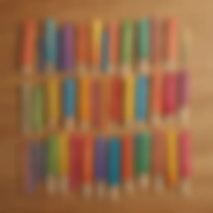 An instructional layout showcasing various project ideas with popsicle sticks.