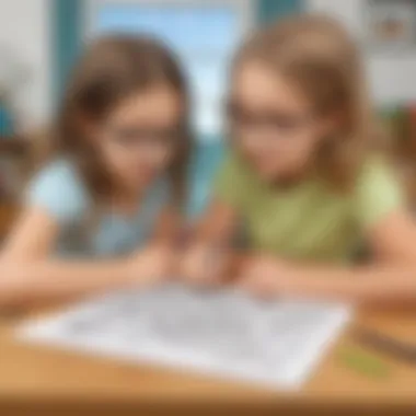 Engaging Educational Elements in Coloring Activity Interactive sight word coloring page with educational motifs