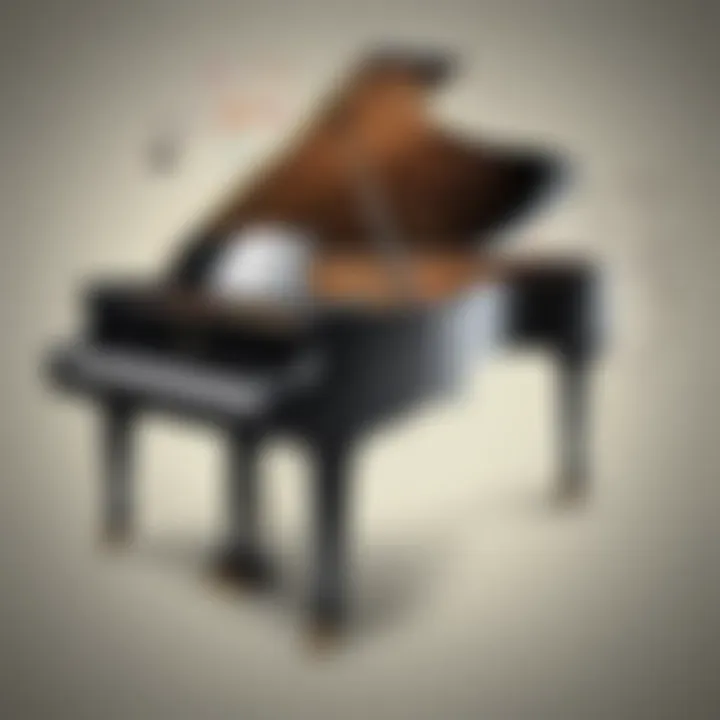 Interactive Piano Theory Practice Illustration