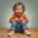 Child experiencing a temper tantrum