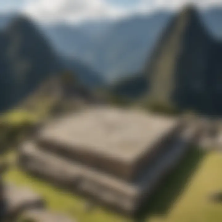 Inti Watana Stone Sundial at Machu Picchu