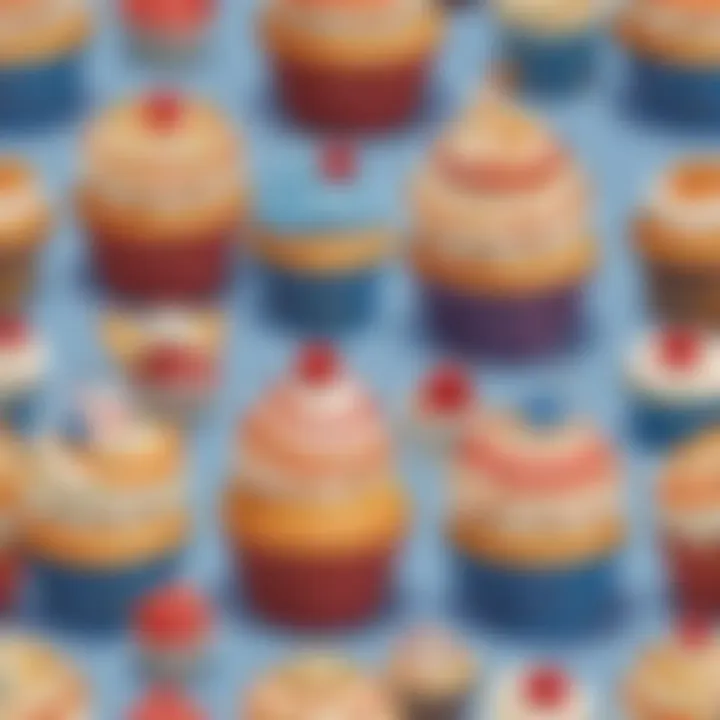 Intricate Dairy Queen cupcake decorations