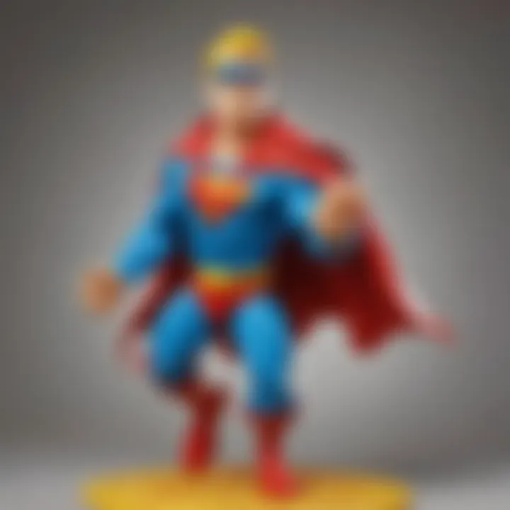 Play-Doh superhero character with intricate details
