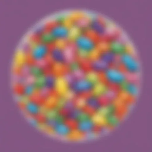 Colorful Jelly Bean Prayer coloring sheet designed for children's creativity