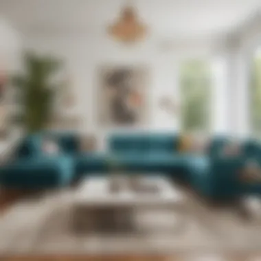Elegant Joybird Sectional in Contemporary Decor Stylish Joybird sectional sofa in a modern living room setting