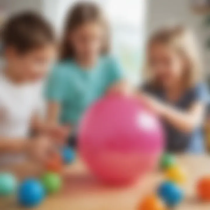 Kids Engaged in Bouncy Ball Making