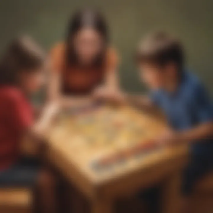 Kids Engaged in Connect Four Game