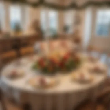 Festive Table Arrangement for Joyful Gatherings Festive table setup for a kindergarten event