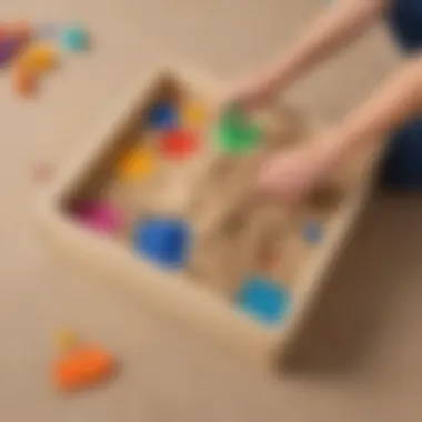 Kinetic sand box with lid - Facilitates easy storage and organization