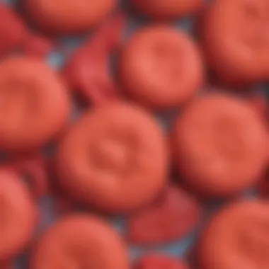 Close-up of Kool-Aid playdough showcasing texture and color