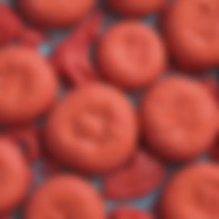 Close-up of Kool-Aid playdough showcasing texture and color