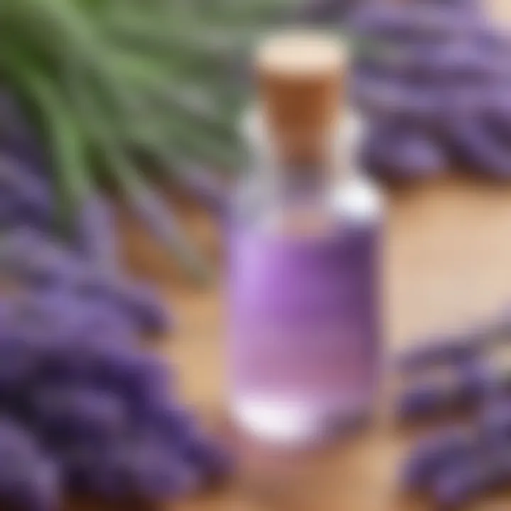 Calming lavender essential oil for relaxation