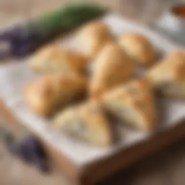 Aromatic Baked Treats Freshly baked lavender and vanilla scones