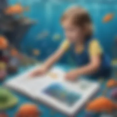 Preschooler learning about ocean creatures through play