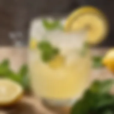 Lemonade Garnished with Mint