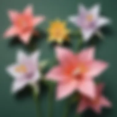 Petals of Perfection: Origami Lily Creation Artistic Origami Lily Creation