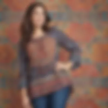 Boho Bliss: LulaRoe Top Chic LulaRoe Top with Bohemian Print