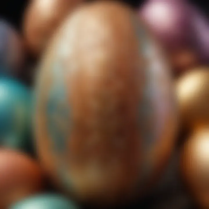 Gorgeous metallic sheen on Easter egg